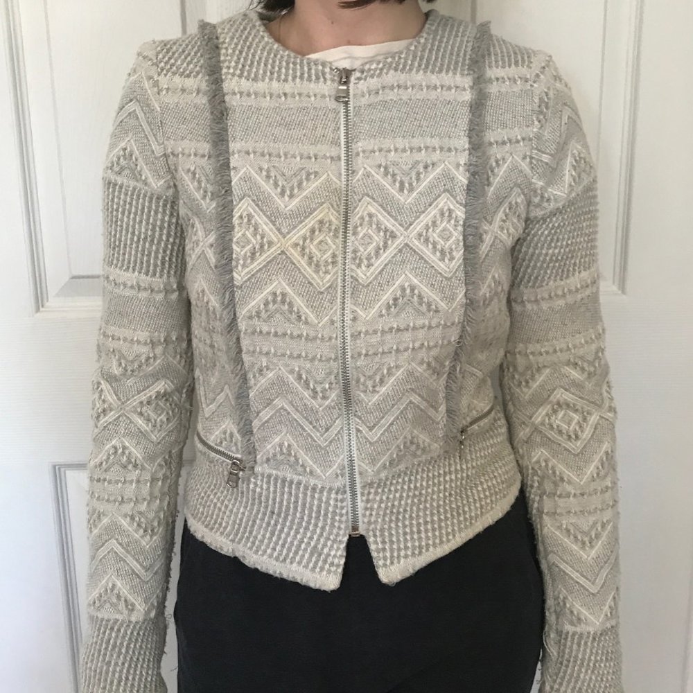 Zara Trafaluc Knit Sweater Jacket
